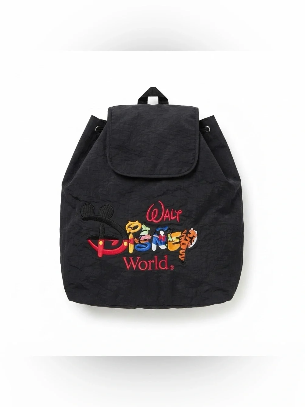 Disney Parks Authentic Original Walt Disney World Black Nylon Backpack
